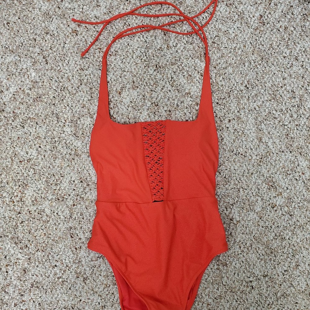 One piece Aerie Crochet Detailed Swimsuit